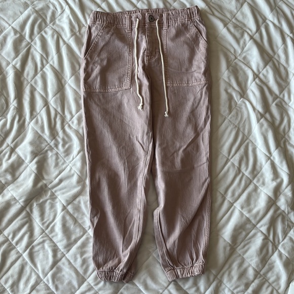 American Eagle Stretch Tomgirl Utility Jogger Size 2 Short Pink - Picture 6 of 10